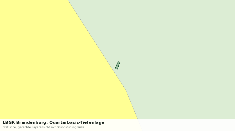 Statische Kartenansicht: LBGR Brandenburg: Quartärbasis-Tiefenlage