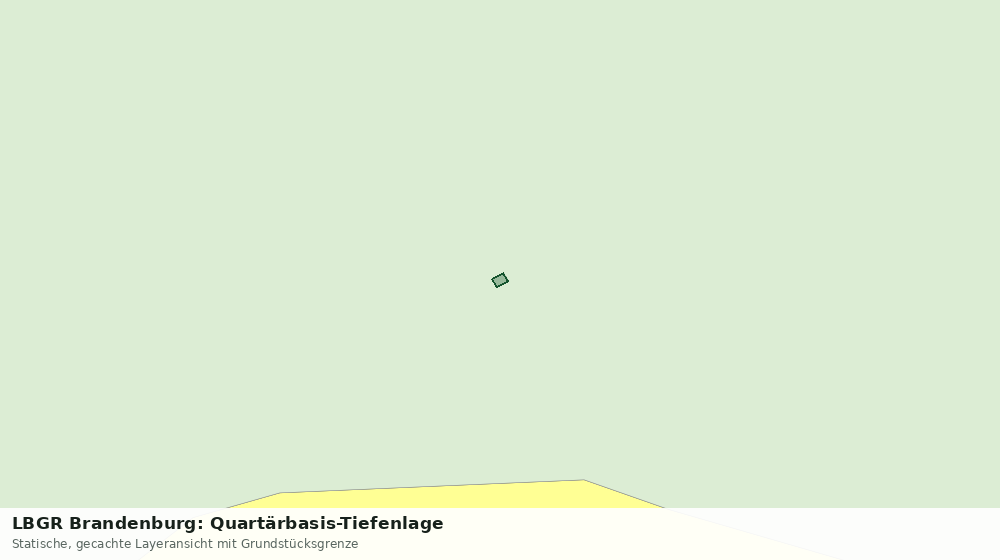 Statische Kartenansicht: LBGR Brandenburg: Quartärbasis-Tiefenlage