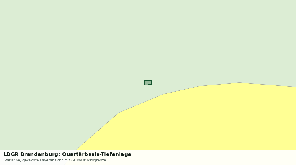 Statische Kartenansicht: LBGR Brandenburg: Quartärbasis-Tiefenlage