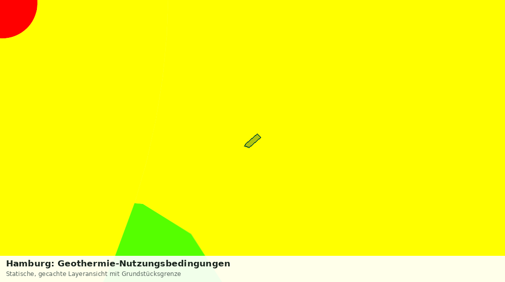 Statische Kartenansicht: Hamburg: Geothermie-Nutzungsbedingungen