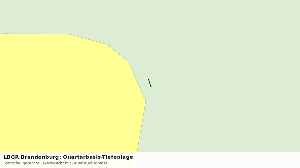 Statische Kartenansicht: LBGR Brandenburg: Quartärbasis-Tiefenlage