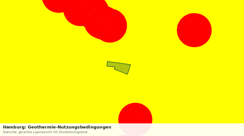 Statische Kartenansicht: Hamburg: Geothermie-Nutzungsbedingungen