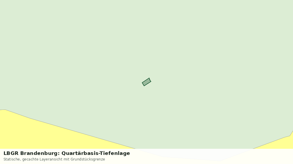 Statische Kartenansicht: LBGR Brandenburg: Quartärbasis-Tiefenlage