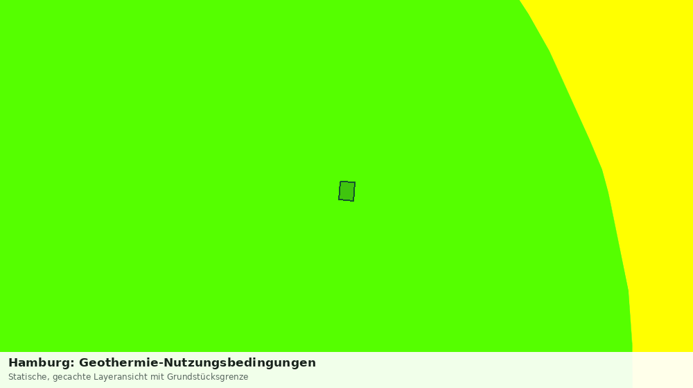 Statische Kartenansicht: Hamburg: Geothermie-Nutzungsbedingungen