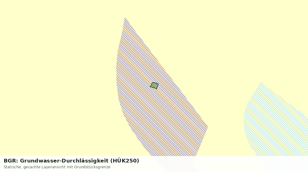 Statische Kartenansicht: BGR: Grundwasser-Durchlässigkeit (HÜK250)
