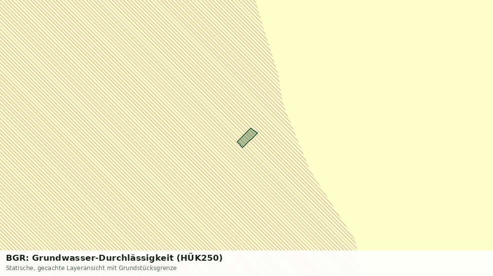 Statische Kartenansicht: BGR: Grundwasser-Durchlässigkeit (HÜK250)