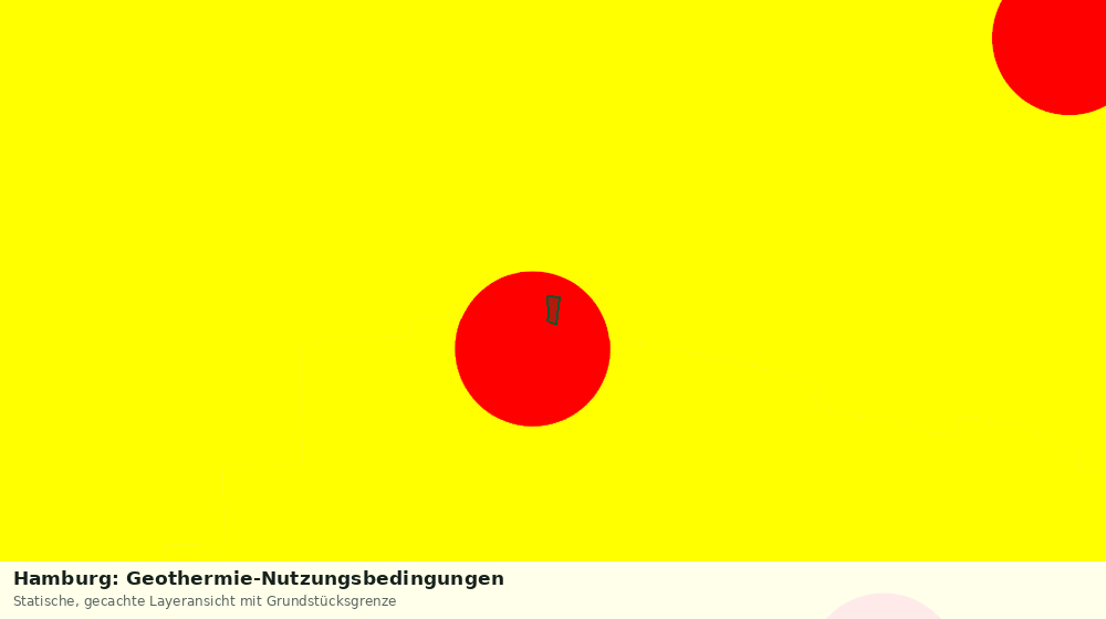 Statische Kartenansicht: Hamburg: Geothermie-Nutzungsbedingungen