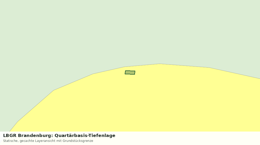 Statische Kartenansicht: LBGR Brandenburg: Quartärbasis-Tiefenlage