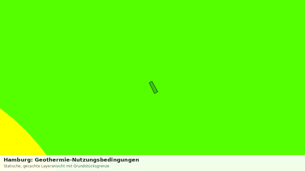 Statische Kartenansicht: Hamburg: Geothermie-Nutzungsbedingungen