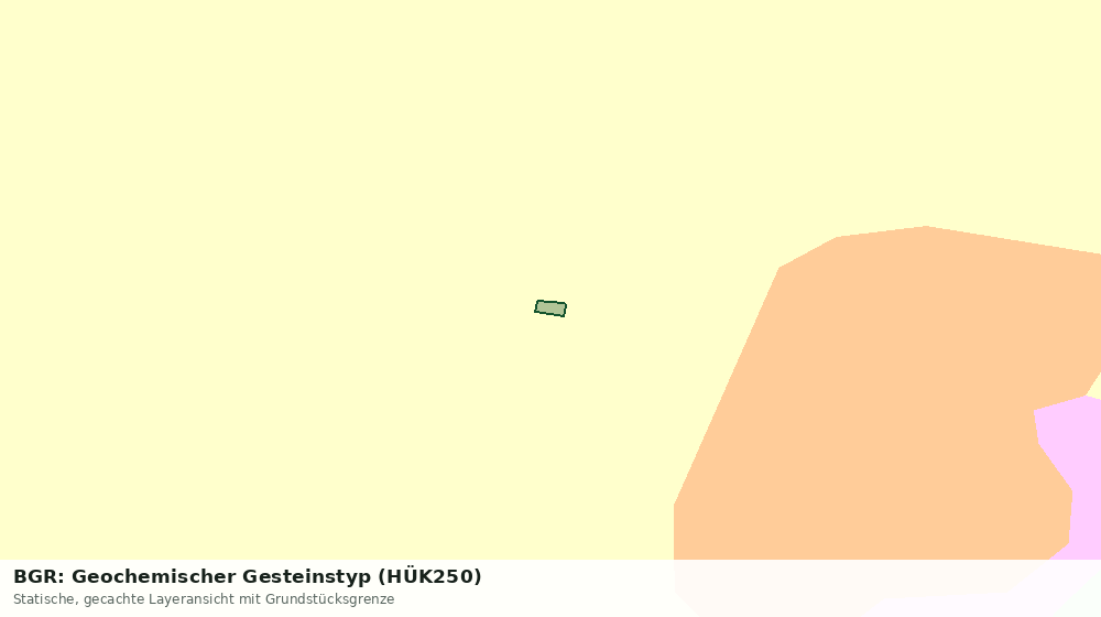 Statische Kartenansicht: BGR: Geochemischer Gesteinstyp (HÜK250)