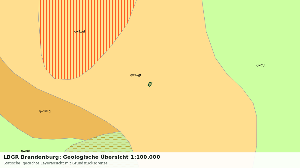 Statische Kartenansicht: LBGR Brandenburg: Geologische Übersicht 1:100.000