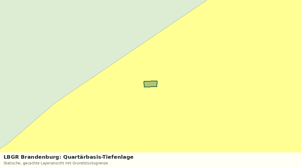 Statische Kartenansicht: LBGR Brandenburg: Quartärbasis-Tiefenlage