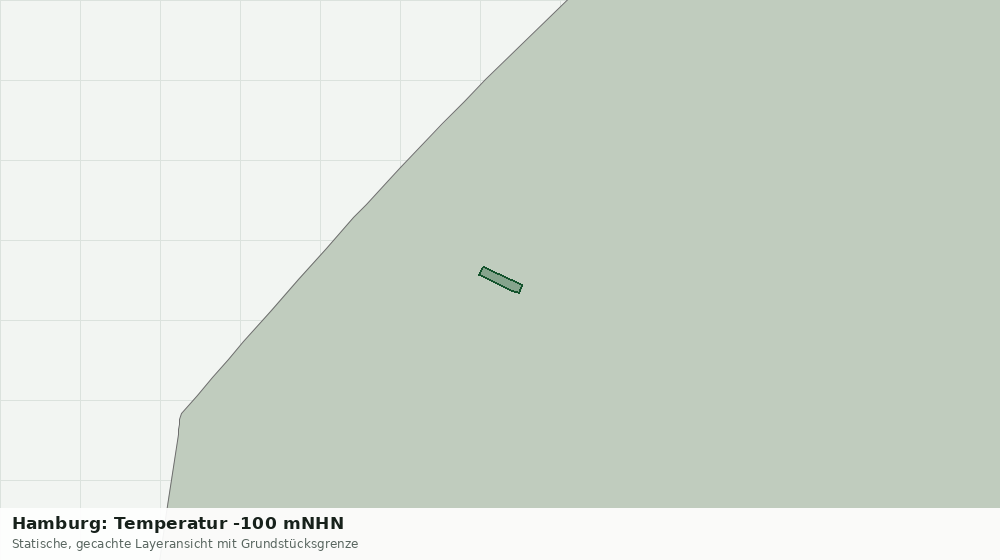 Statische Kartenansicht: Hamburg: Temperatur -100 mNHN