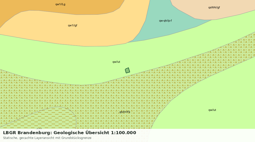 Statische Kartenansicht: LBGR Brandenburg: Geologische Übersicht 1:100.000