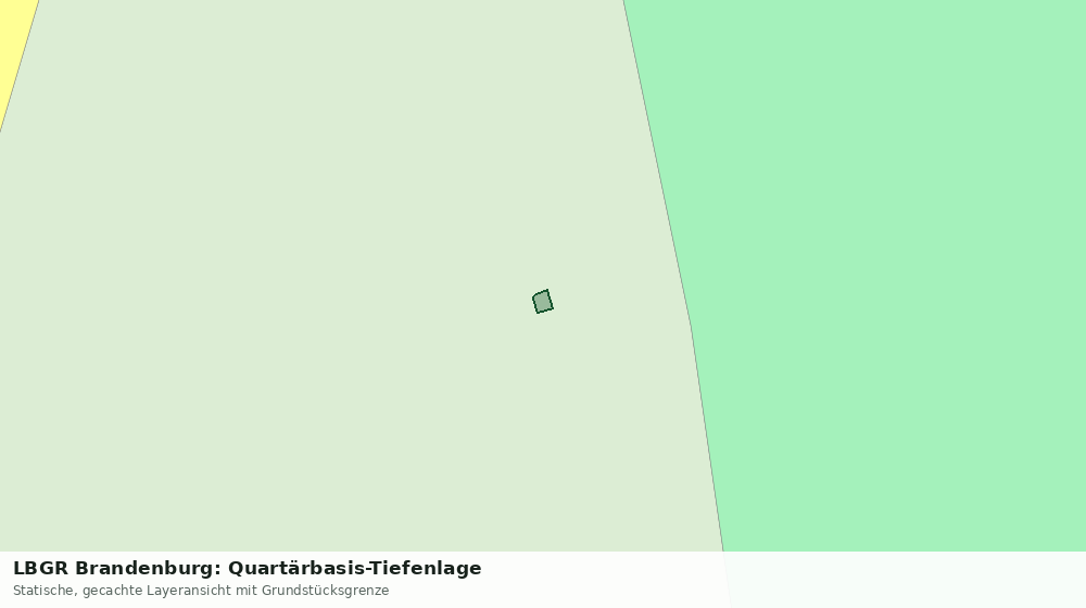 Statische Kartenansicht: LBGR Brandenburg: Quartärbasis-Tiefenlage