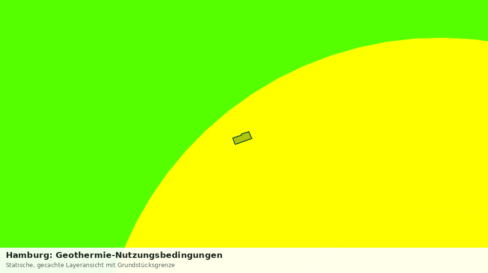 Statische Kartenansicht: Hamburg: Geothermie-Nutzungsbedingungen