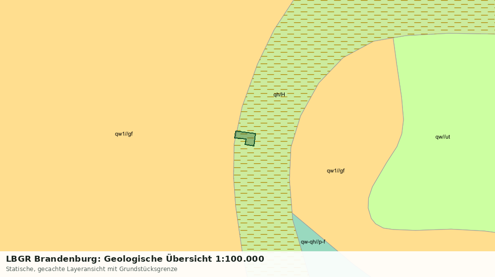 Statische Kartenansicht: LBGR Brandenburg: Geologische Übersicht 1:100.000