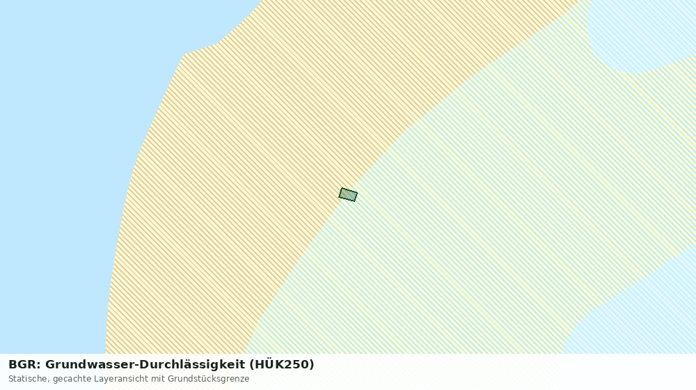 Statische Kartenansicht: BGR: Grundwasser-Durchlässigkeit (HÜK250)