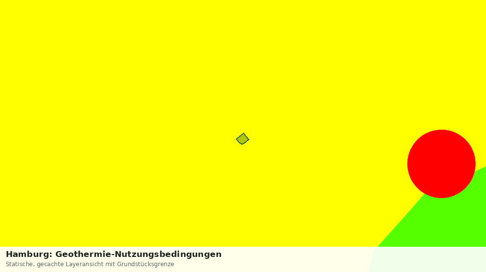 Statische Kartenansicht: Hamburg: Geothermie-Nutzungsbedingungen