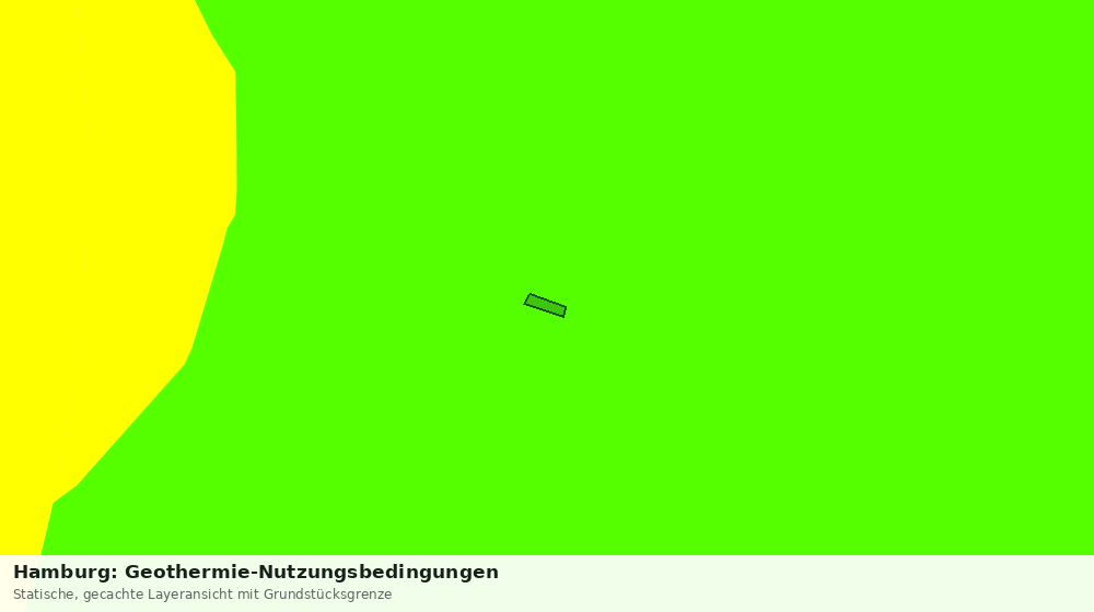 Statische Kartenansicht: Hamburg: Geothermie-Nutzungsbedingungen
