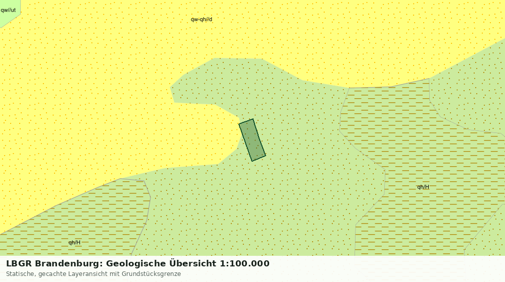 Statische Kartenansicht: LBGR Brandenburg: Geologische Übersicht 1:100.000