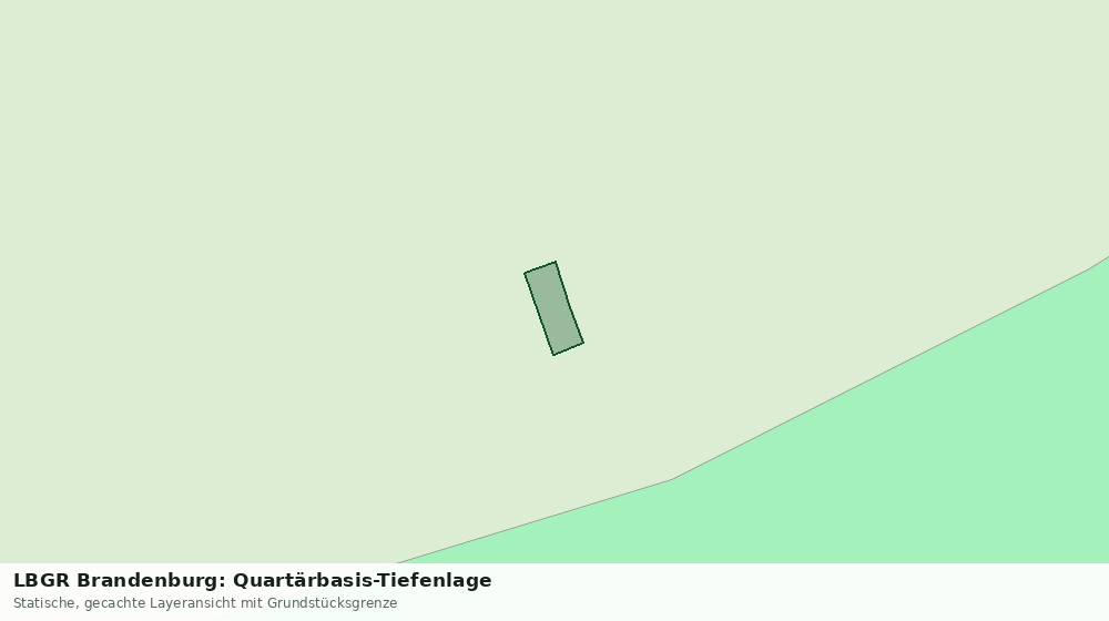 Statische Kartenansicht: LBGR Brandenburg: Quartärbasis-Tiefenlage