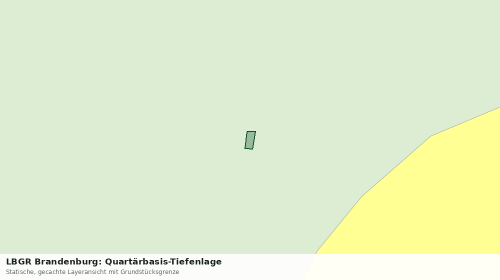 Statische Kartenansicht: LBGR Brandenburg: Quartärbasis-Tiefenlage