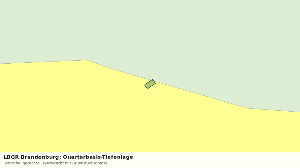 Statische Kartenansicht: LBGR Brandenburg: Quartärbasis-Tiefenlage