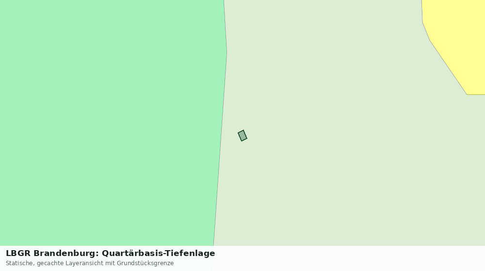 Statische Kartenansicht: LBGR Brandenburg: Quartärbasis-Tiefenlage