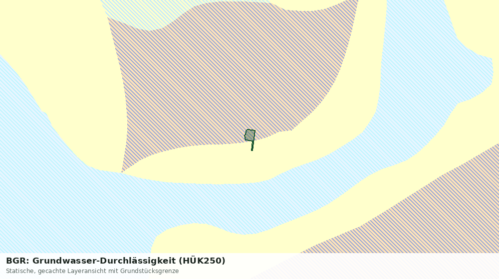 Statische Kartenansicht: BGR: Grundwasser-Durchlässigkeit (HÜK250)