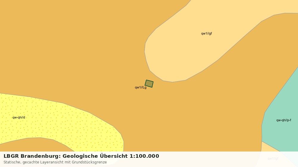 Statische Kartenansicht: LBGR Brandenburg: Geologische Übersicht 1:100.000