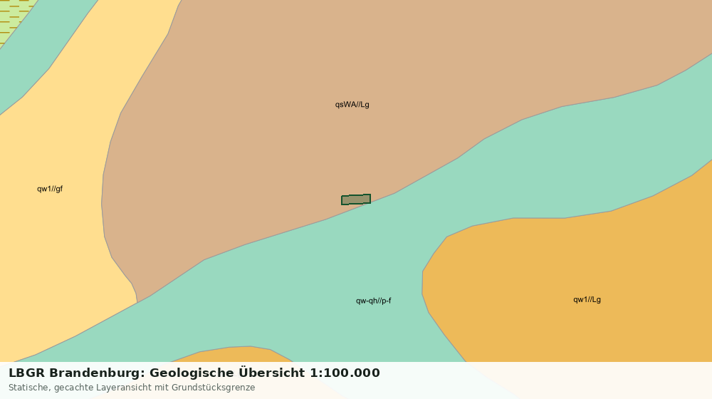 Statische Kartenansicht: LBGR Brandenburg: Geologische Übersicht 1:100.000