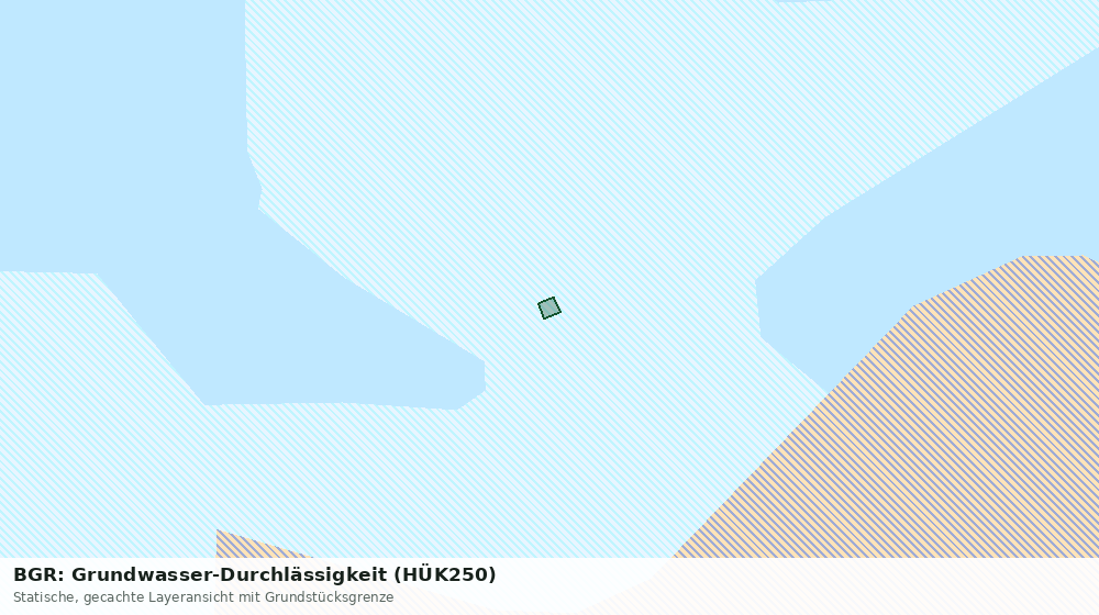 Statische Kartenansicht: BGR: Grundwasser-Durchlässigkeit (HÜK250)