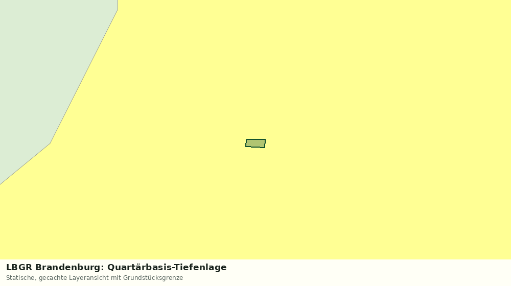 Statische Kartenansicht: LBGR Brandenburg: Quartärbasis-Tiefenlage