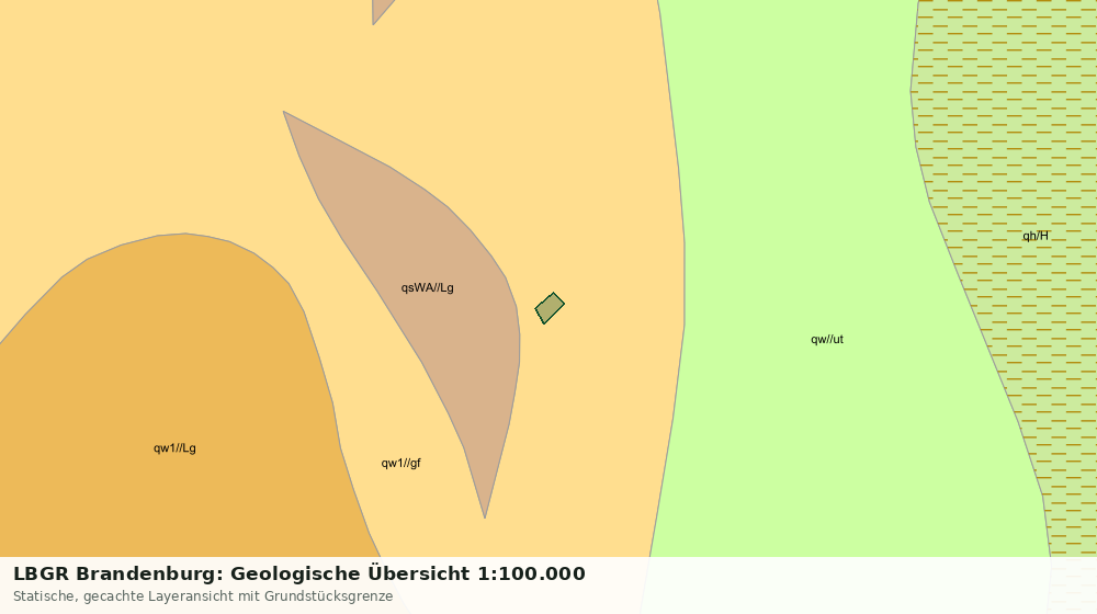 Statische Kartenansicht: LBGR Brandenburg: Geologische Übersicht 1:100.000
