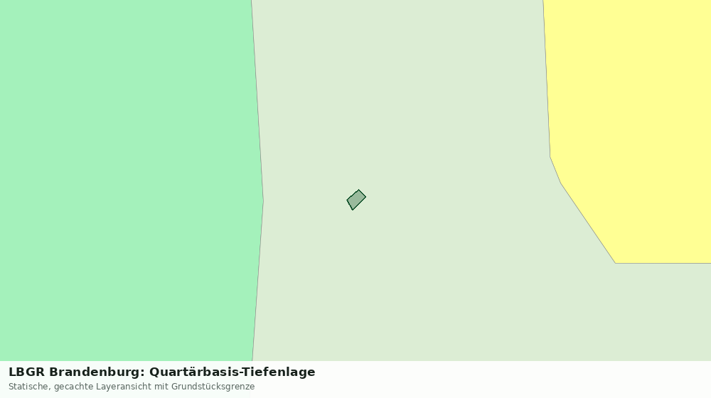 Statische Kartenansicht: LBGR Brandenburg: Quartärbasis-Tiefenlage