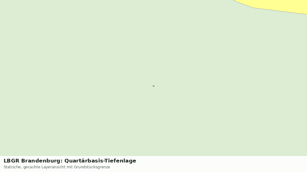 Statische Kartenansicht: LBGR Brandenburg: Quartärbasis-Tiefenlage