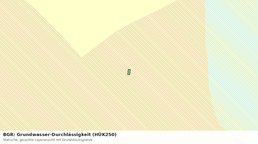 Statische Kartenansicht: BGR: Grundwasser-Durchlässigkeit (HÜK250)
