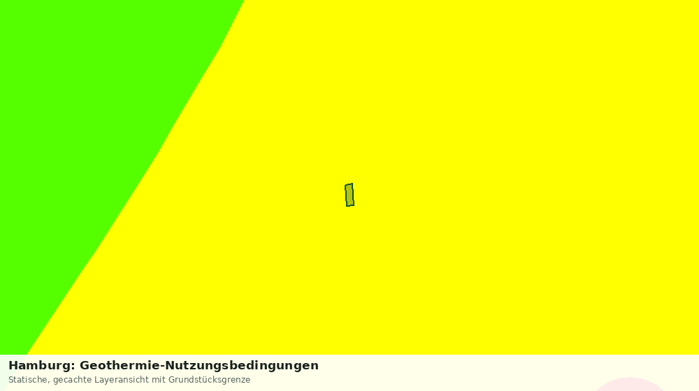 Statische Kartenansicht: Hamburg: Geothermie-Nutzungsbedingungen