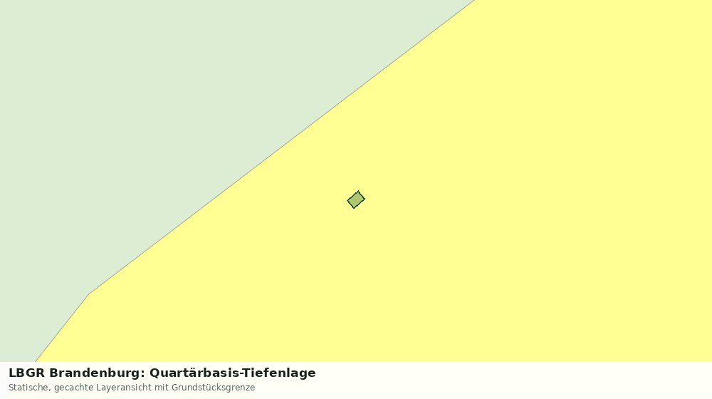 Statische Kartenansicht: LBGR Brandenburg: Quartärbasis-Tiefenlage