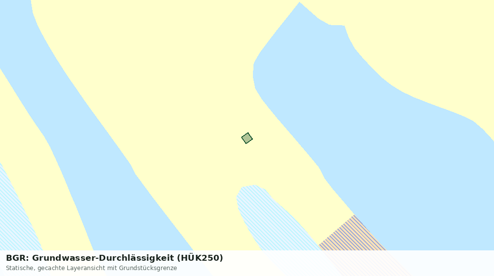 Statische Kartenansicht: BGR: Grundwasser-Durchlässigkeit (HÜK250)
