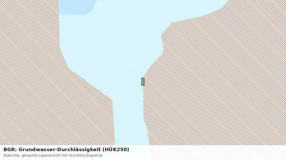 Statische Kartenansicht: BGR: Grundwasser-Durchlässigkeit (HÜK250)