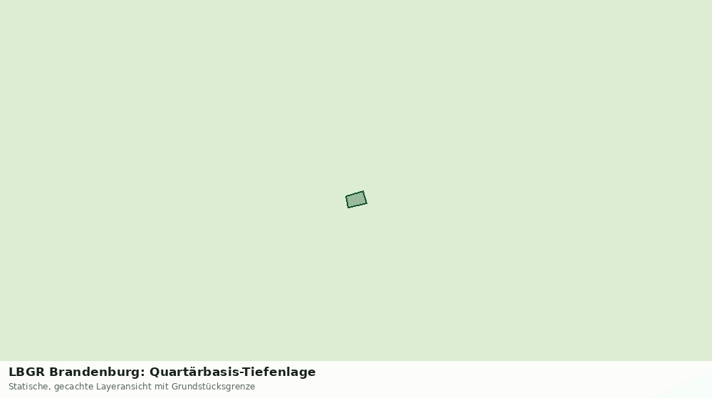 Statische Kartenansicht: LBGR Brandenburg: Quartärbasis-Tiefenlage
