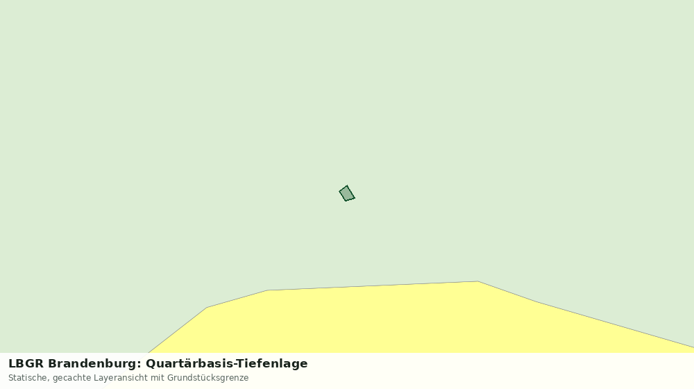 Statische Kartenansicht: LBGR Brandenburg: Quartärbasis-Tiefenlage