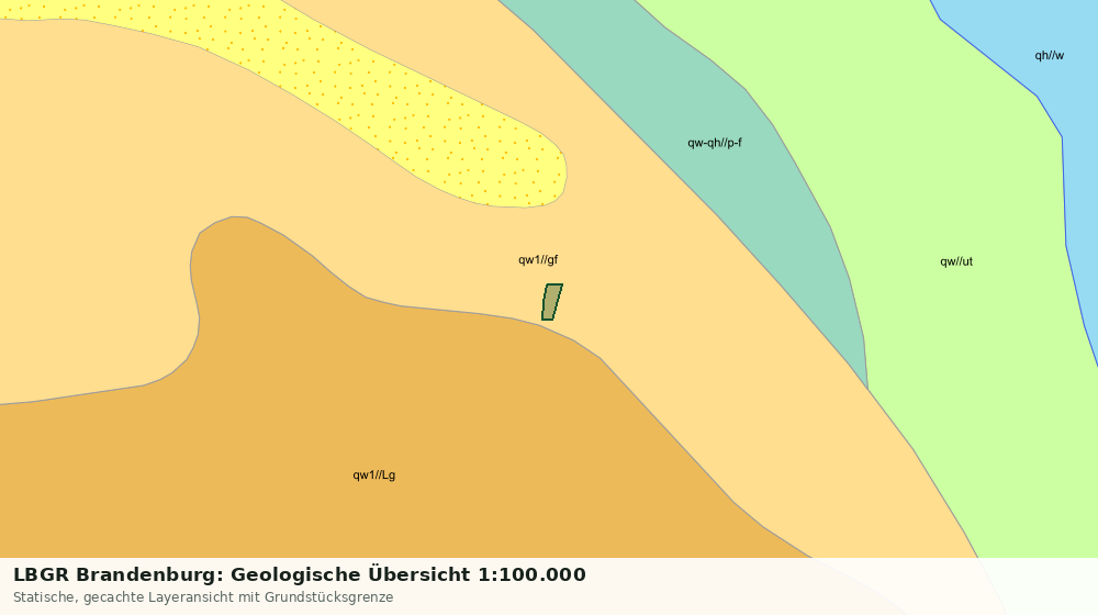 Statische Kartenansicht: LBGR Brandenburg: Geologische Übersicht 1:100.000