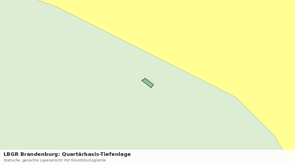 Statische Kartenansicht: LBGR Brandenburg: Quartärbasis-Tiefenlage