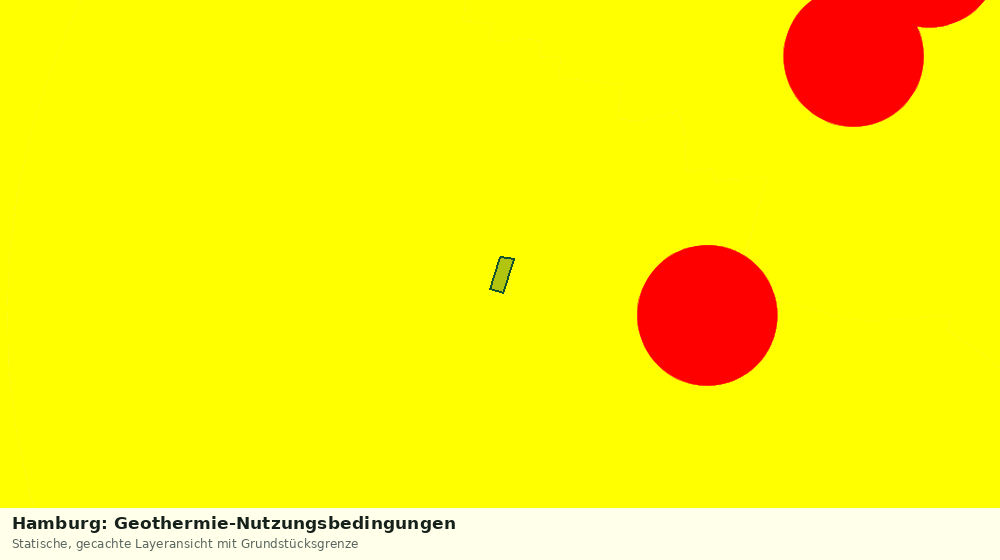 Statische Kartenansicht: Hamburg: Geothermie-Nutzungsbedingungen