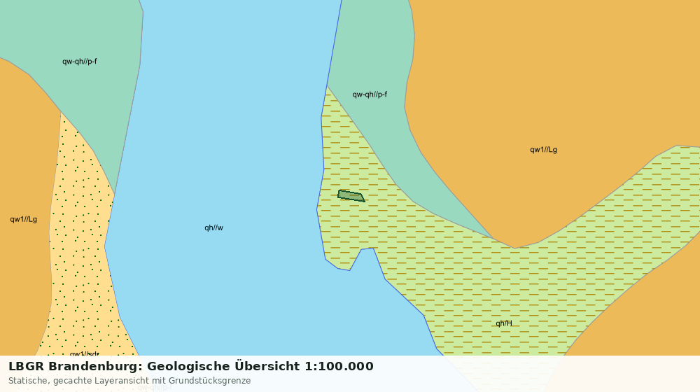 Statische Kartenansicht: LBGR Brandenburg: Geologische Übersicht 1:100.000