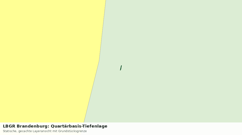Statische Kartenansicht: LBGR Brandenburg: Quartärbasis-Tiefenlage
