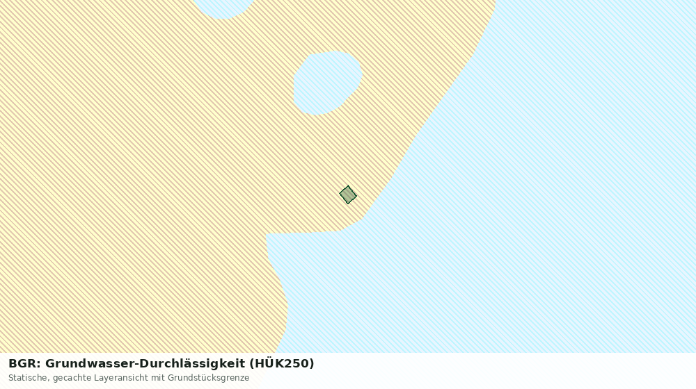 Statische Kartenansicht: BGR: Grundwasser-Durchlässigkeit (HÜK250)